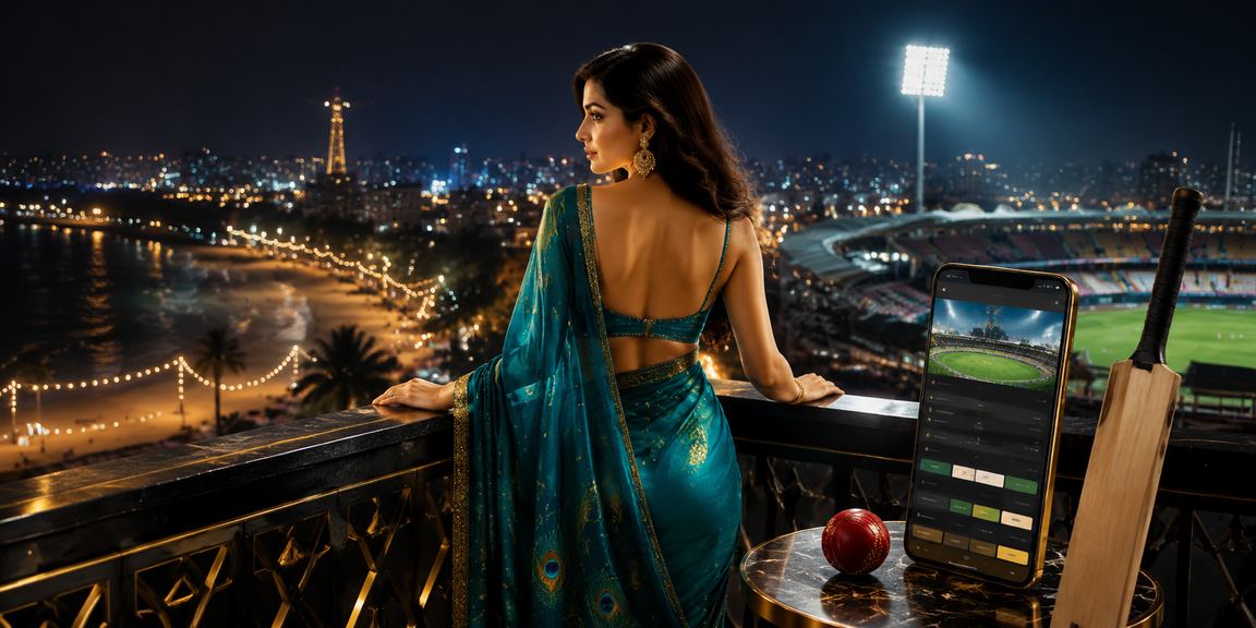 Indian women enjoying lottery draws alongside cricket betting in festive setting