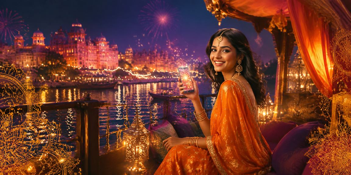 Mobile player accessing lottery and casino games in Jaipur with seamless interface